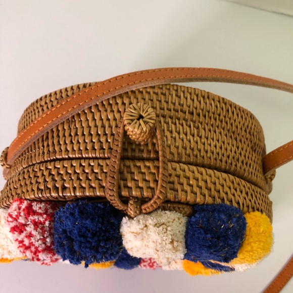 Cleobella Pom Pom Williamsburg Crossbody Basket Bag - Picture 6 of 10